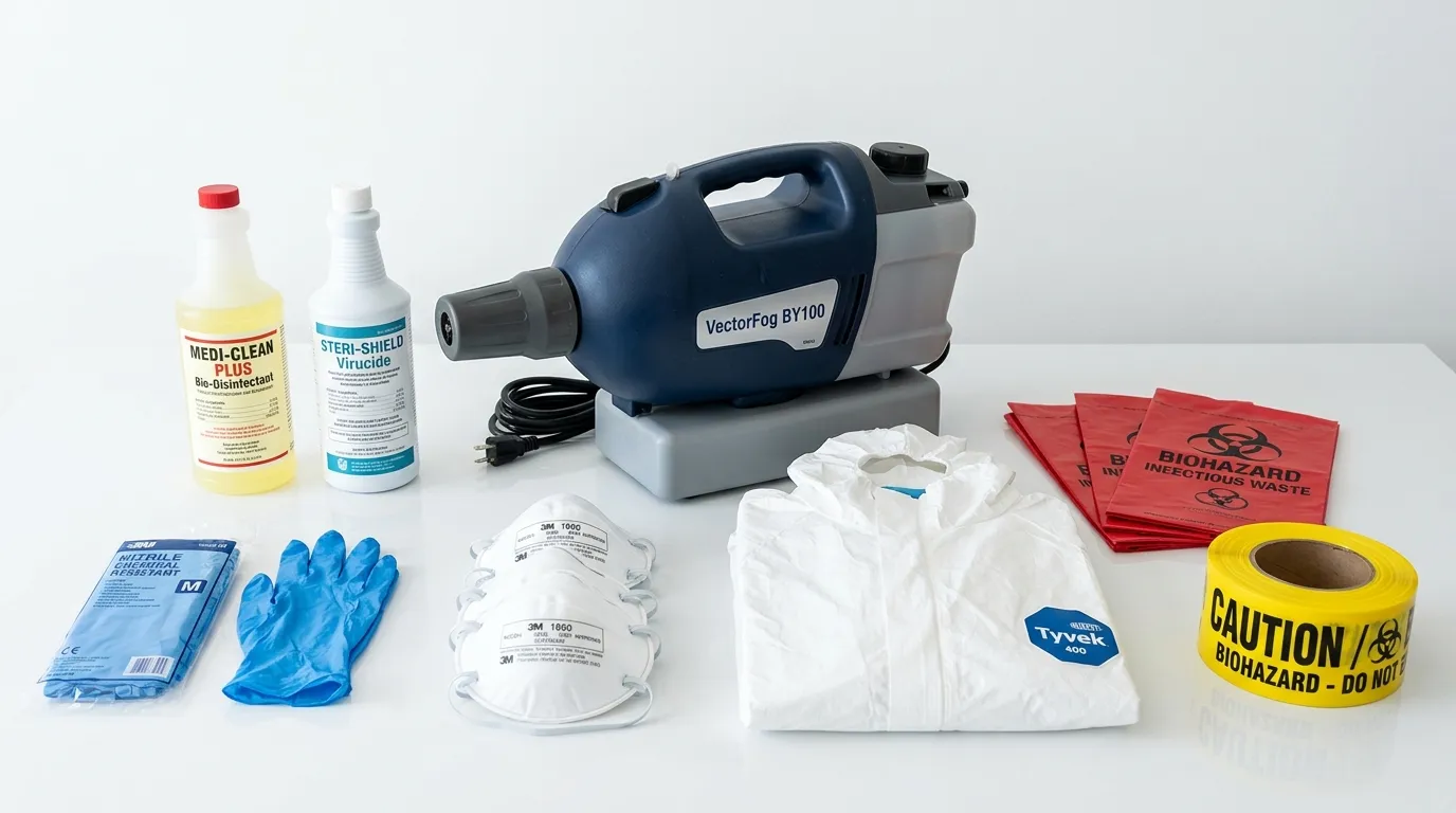 Professional biohazard remediation crew working in Congress Heights