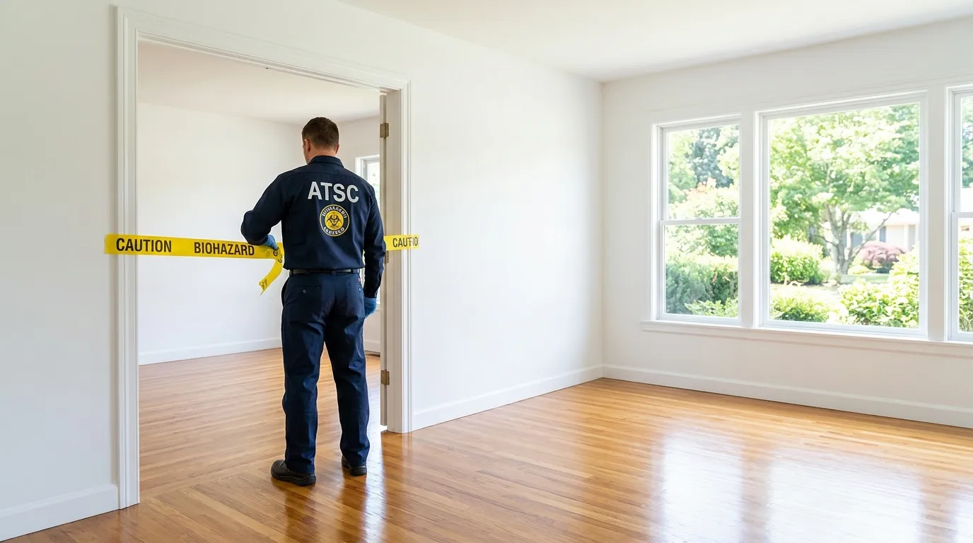 Certified biohazard cleanup crew performing Decomposition Cleanup in Congress Heights